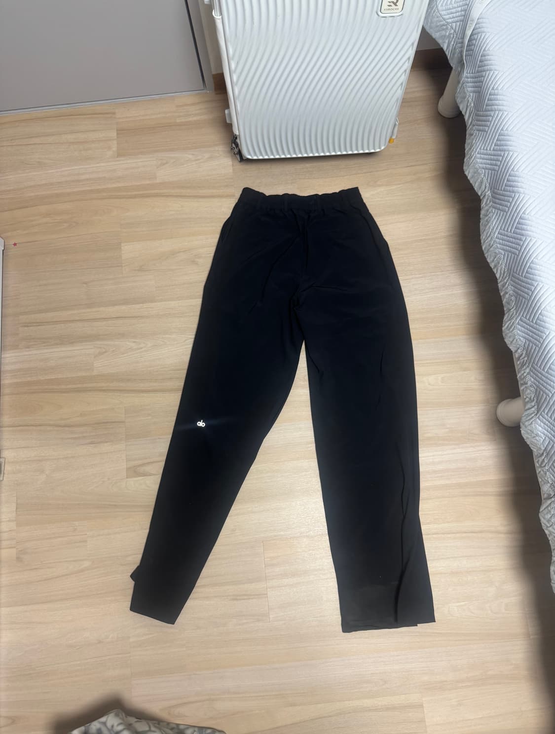 S 알로 요가 레귤러 하이 웨이스트 퍼수트 트라우저 블랙 alo 상품이미지3