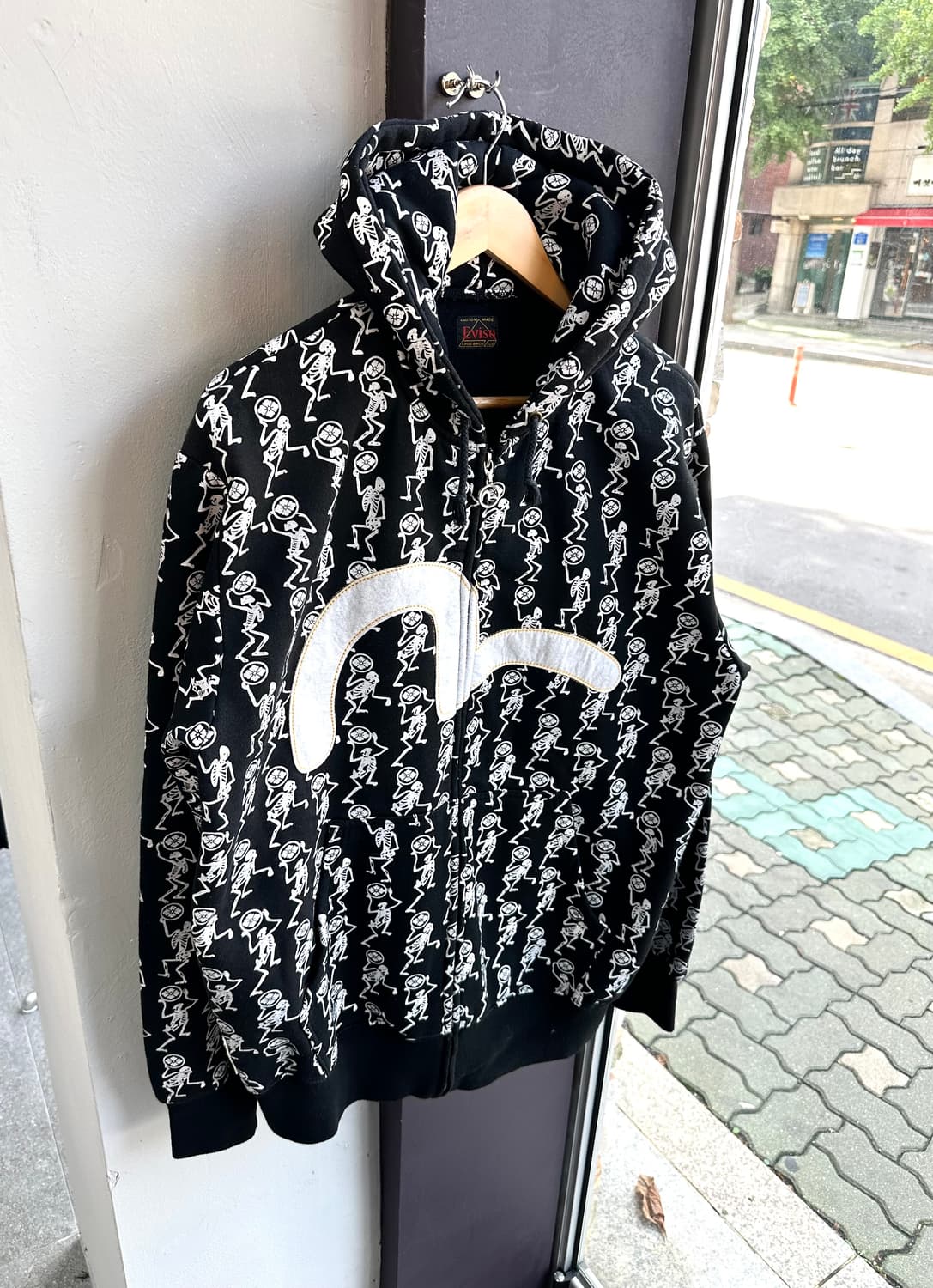 2XL/ 에비수 90s 빅로고 커스텀메이드 후드집업 상품이미지3
