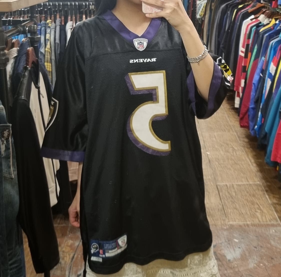 [Hi] NFL 풋볼져지 반팔티 블랙 상품이미지1