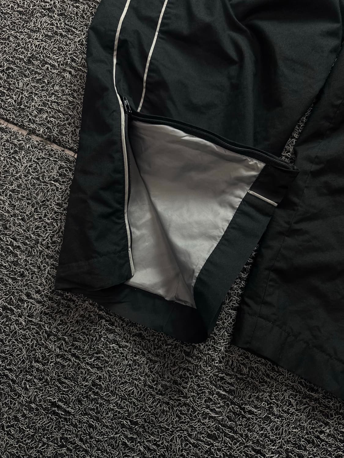 00s 나이키 올드스쿨 아치로고 와이드 우븐 누빔 트랙팬츠 1398 상품이미지4