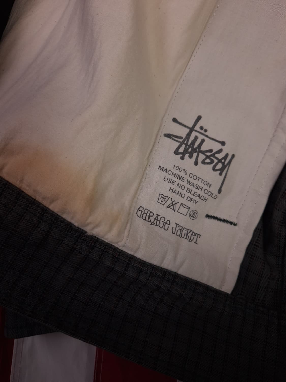 오리지날 스투시 체크 그레이 개러지 자켓 상품이미지7