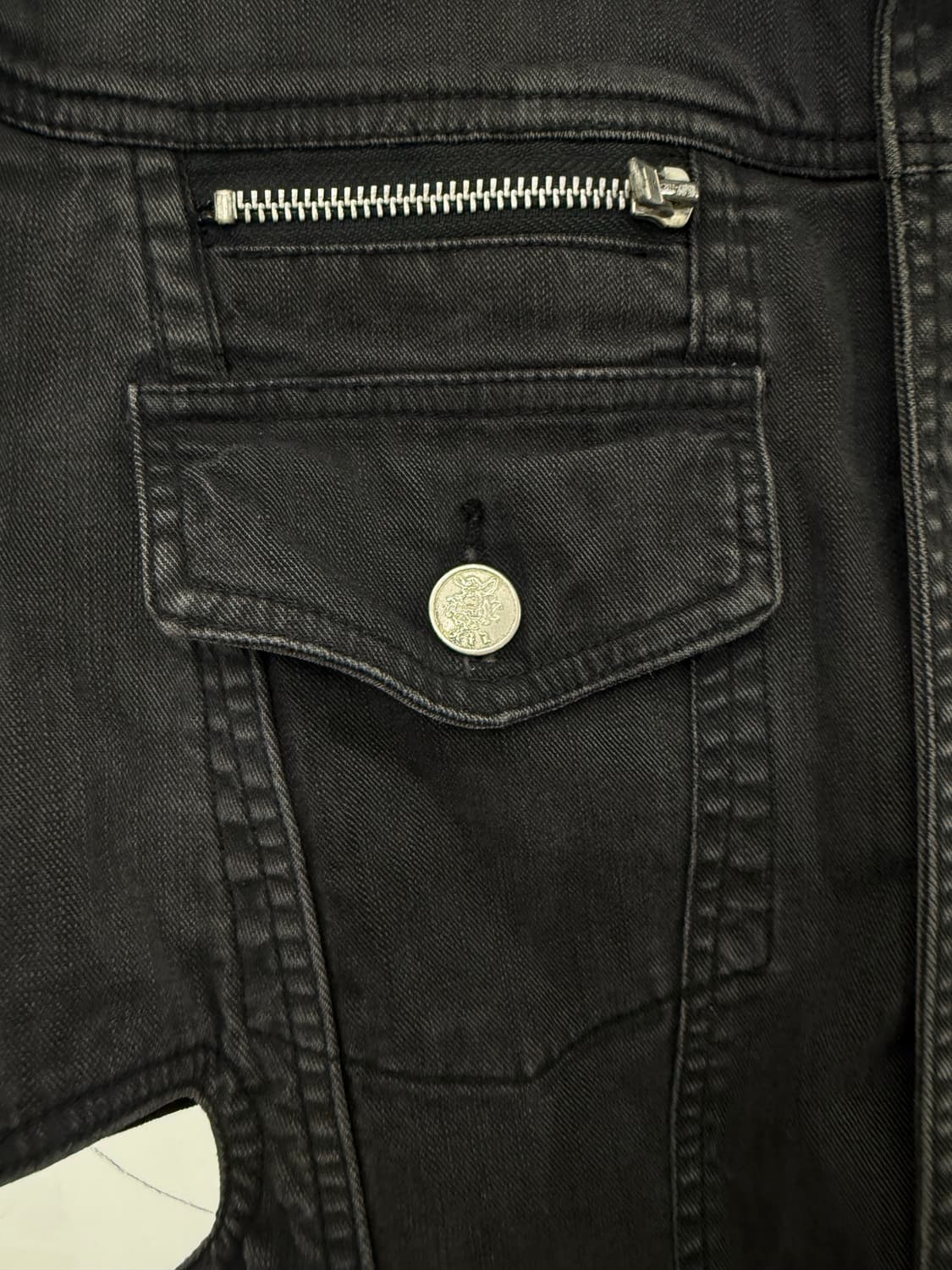 KTZ / denim belted military vest / M 상품이미지2