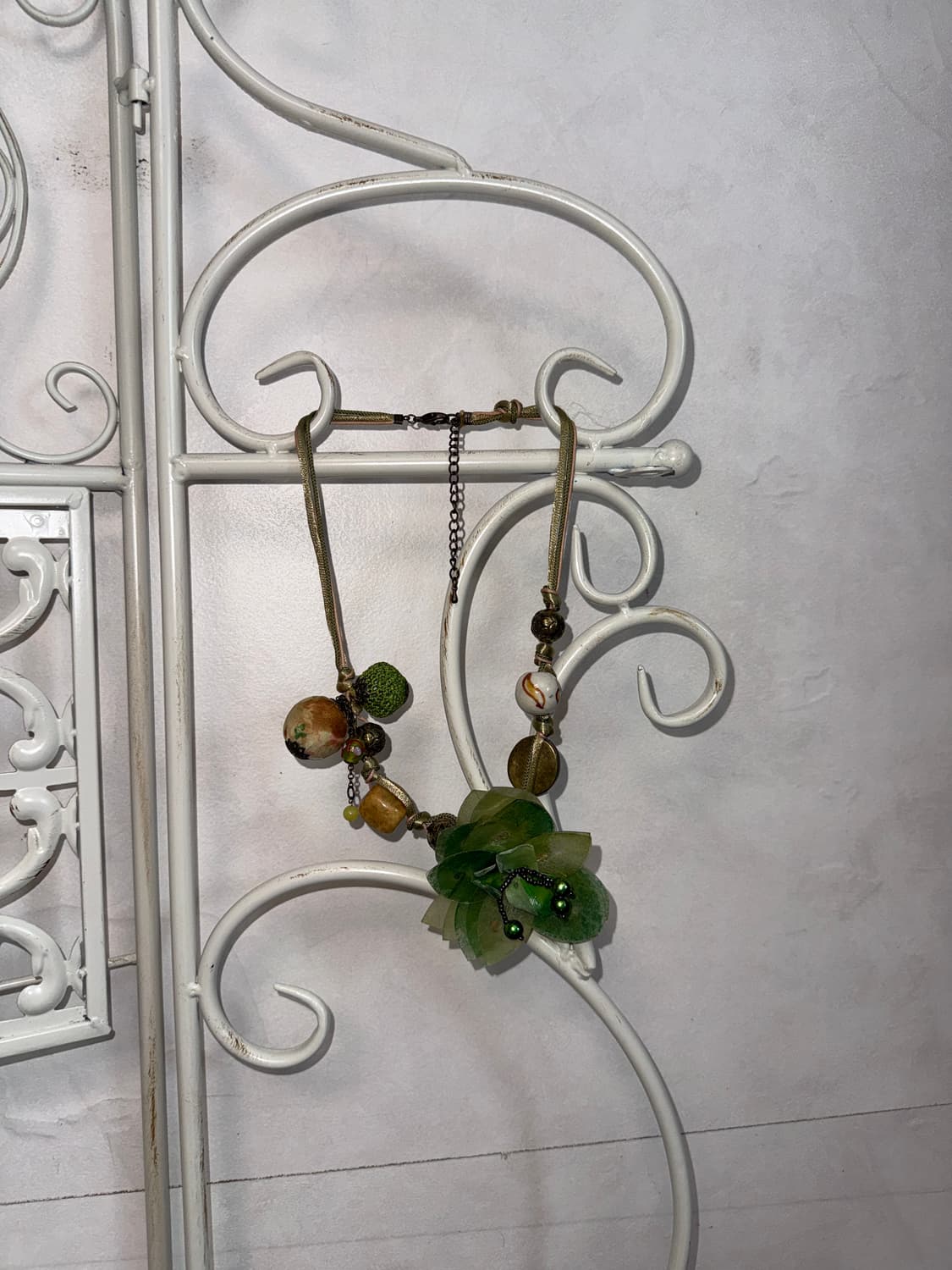 Green fairy beads flower necklace 상품이미지6