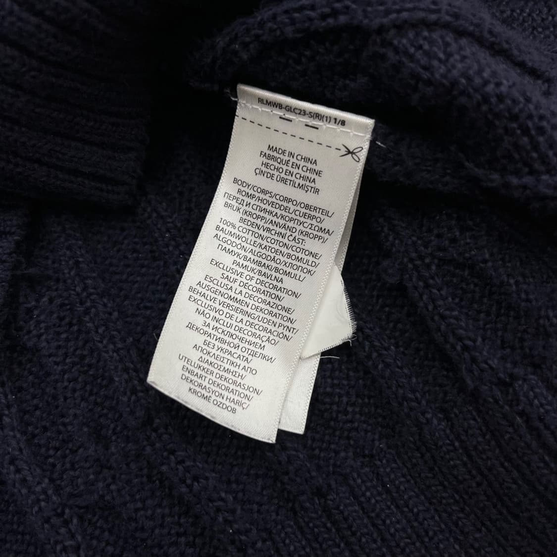 폴로 랄프로렌 레드포니 네이비 꽈배기 니트 XL 상품이미지5