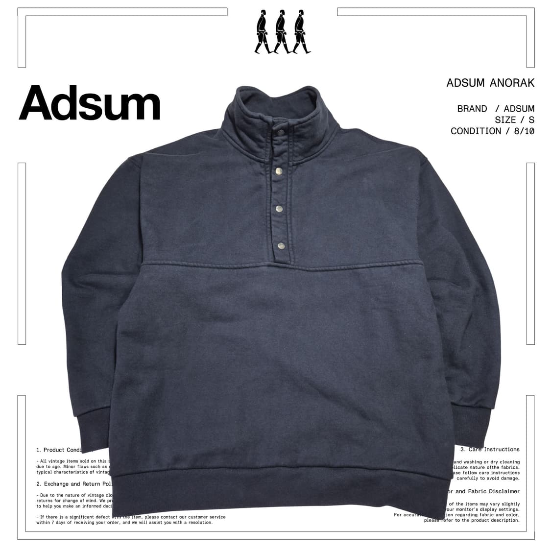 ADSUM 아노락 스웨셔츠 S사이즈 상품이미지1