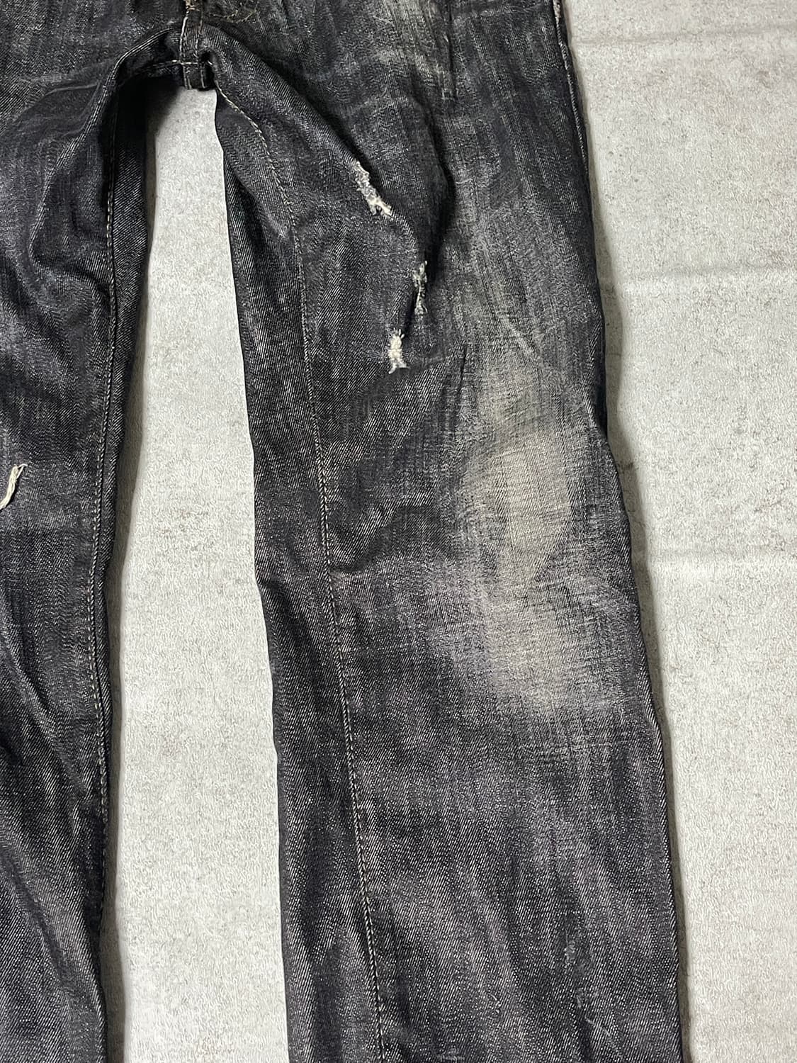grey washing cutting jean 상품이미지4