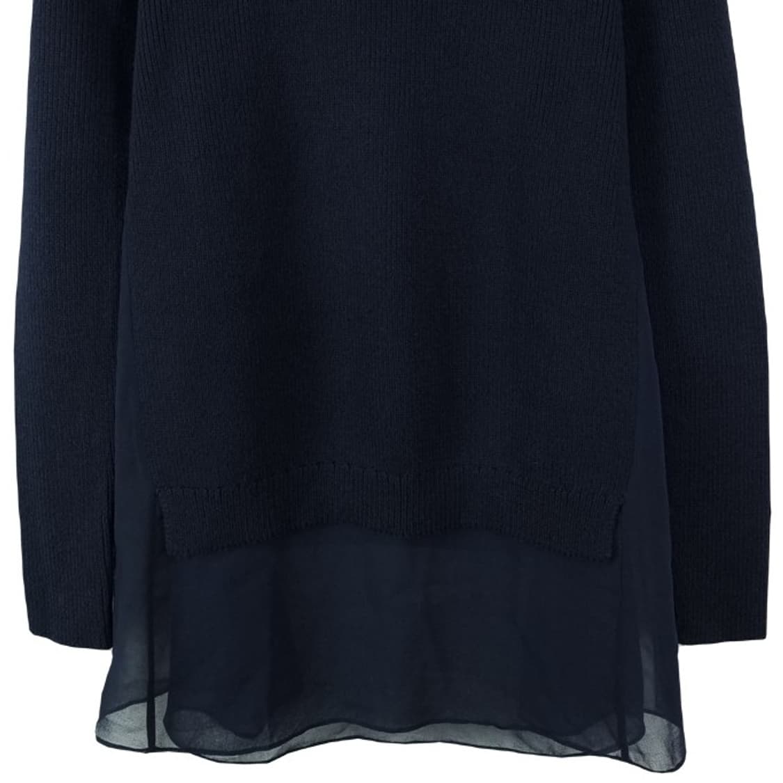 [끌로디 피에로] 레이어드 도킹 니트 네이비 M19251 상품이미지5