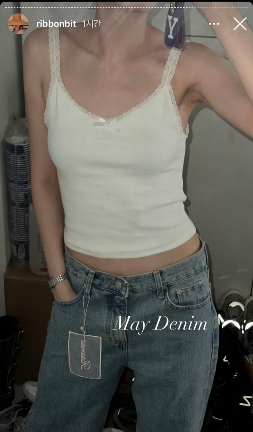 리본빛 아일렛 슬리브리스 상품이미지1