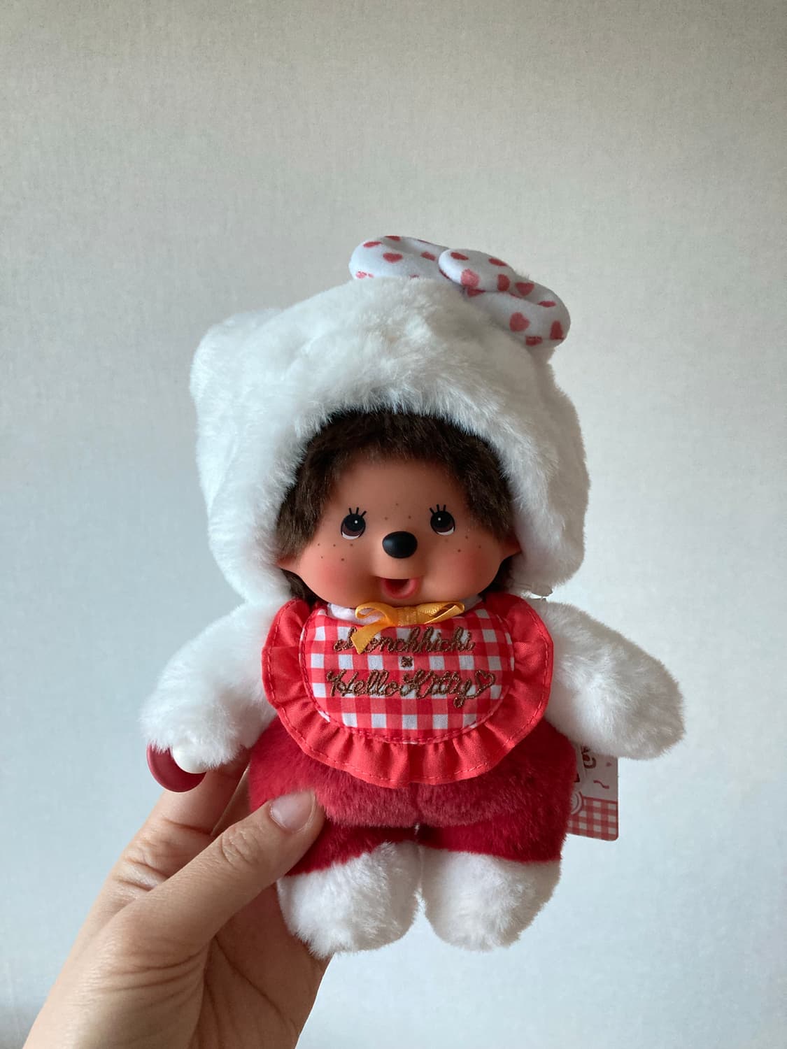 헬로키티 깅엄체크 몬치치 한정 인형 상품이미지1