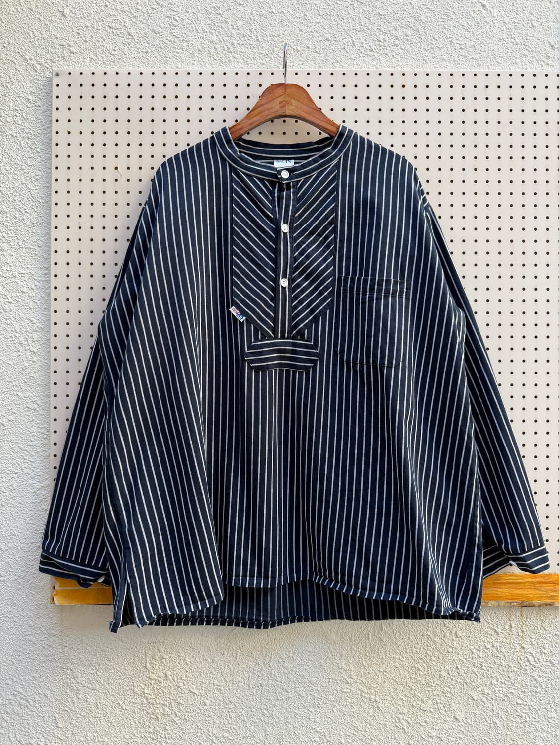 1990s modAS GERMAN NAVY STRIPE 피셔맨스목셔츠 상품이미지1