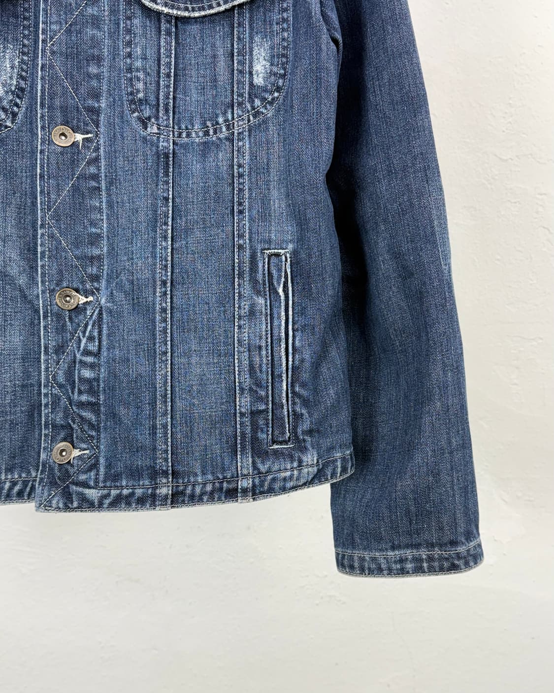 돌체 앤 가바나 백 프린팅 중청 데님 자켓 상품이미지6