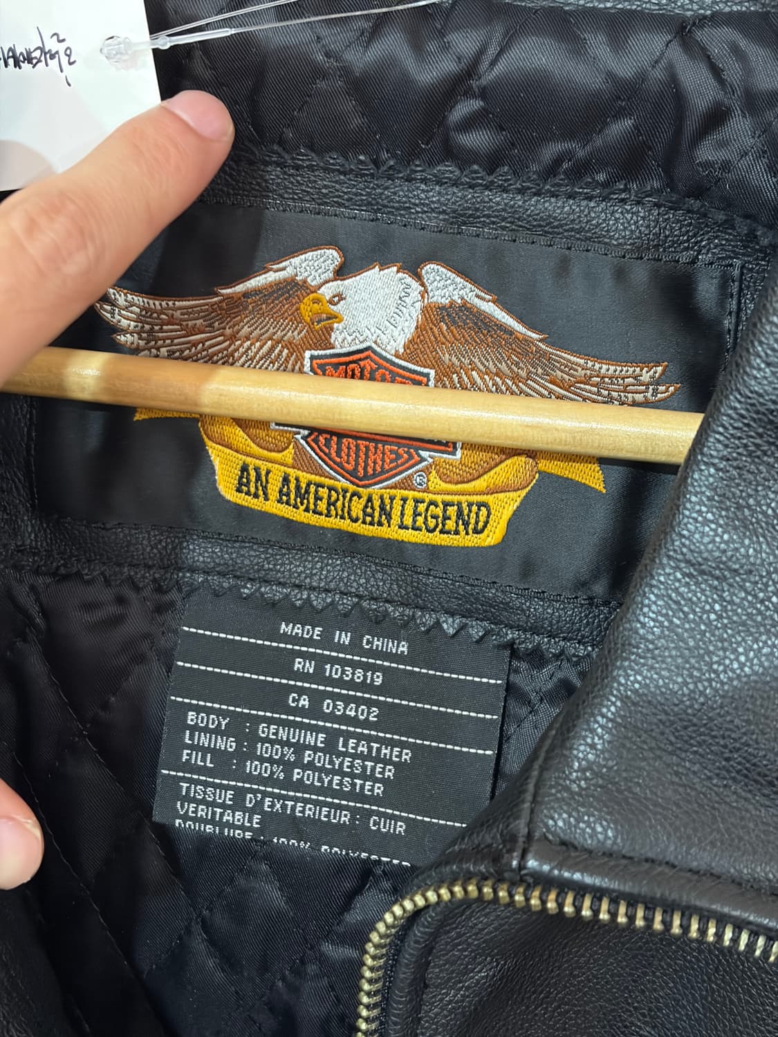 할리데이비슨 플레임 레더 자켓 XL 상품이미지4