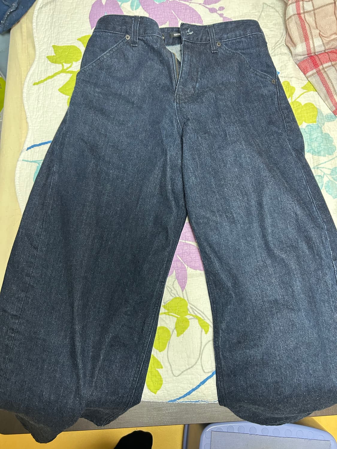 해칭룸 와이드 커브진 인디고 1사이즈 상품이미지2