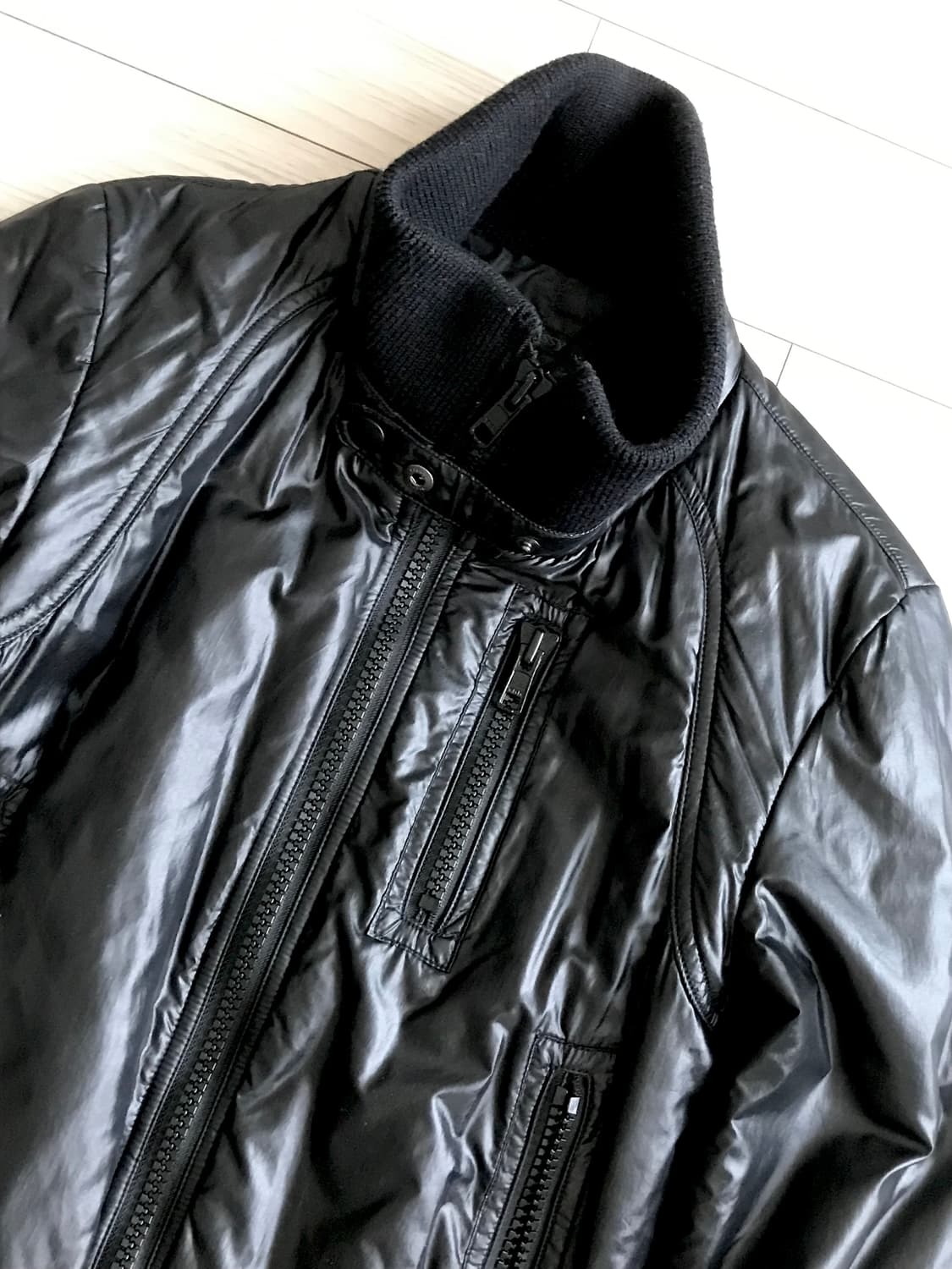 슬림 하이넥 포켓 자켓  상품이미지2