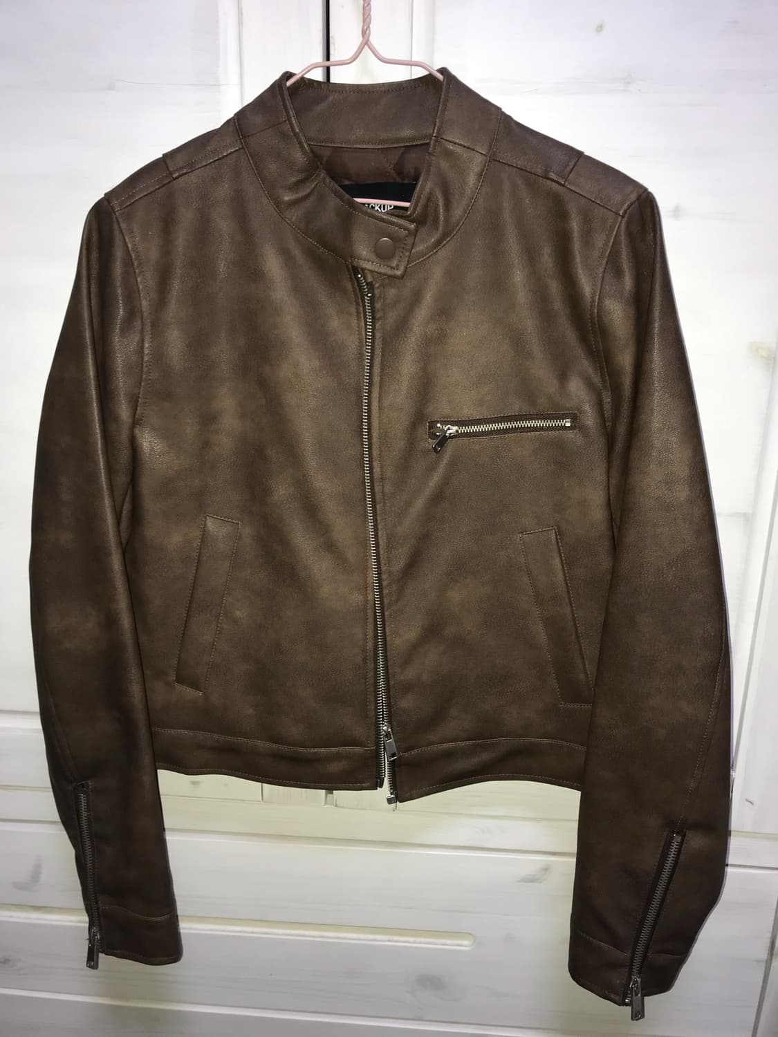 블랙업 자체제작 펠튼 레더 자켓 브라운 made 상품이미지2