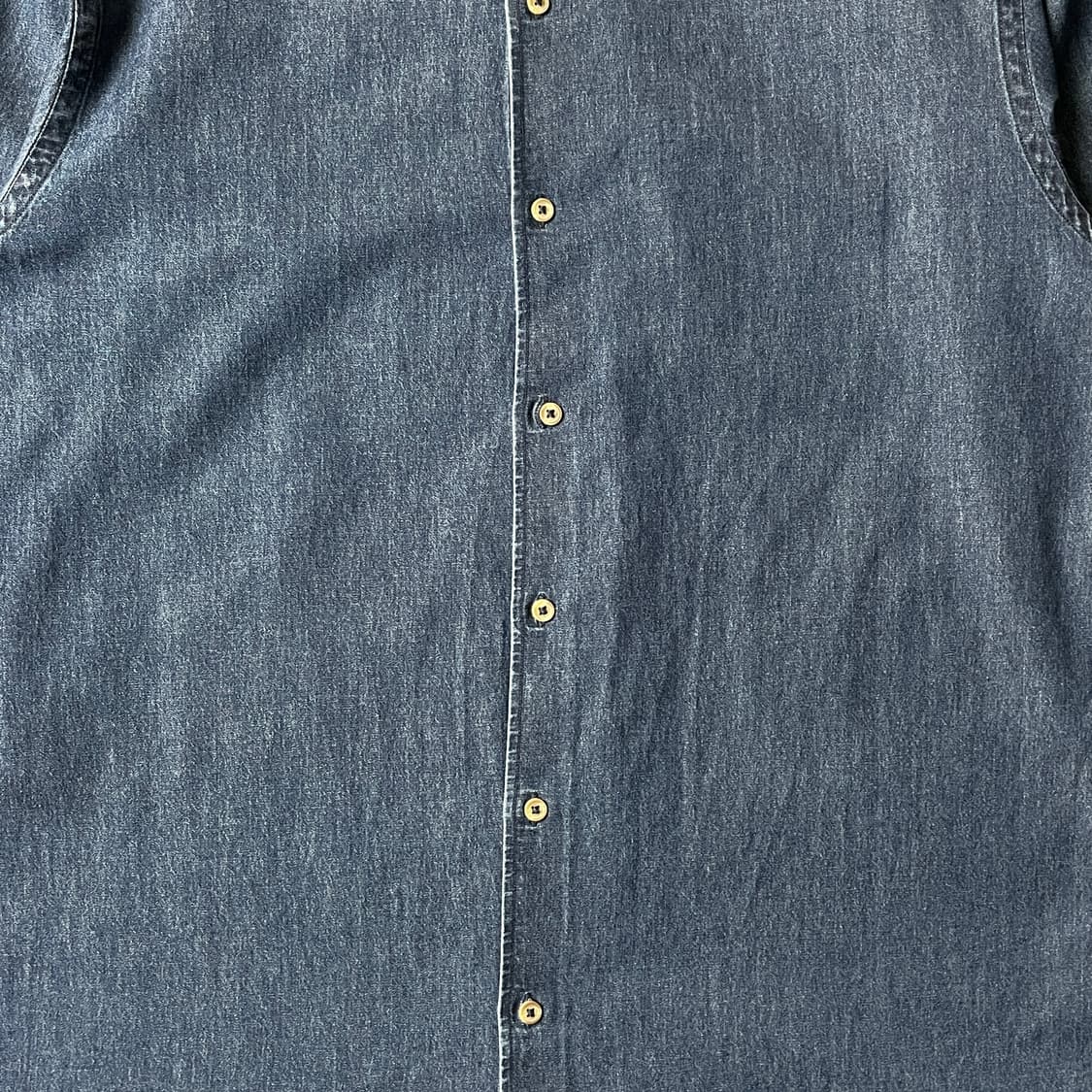 BLACK BROWN 1826 빈티지 밴드칼라 데님 셔츠 A00736 상품이미지3