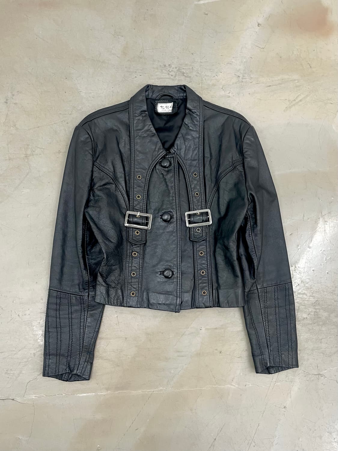  belt details sheepskin leather jacket 상품이미지1