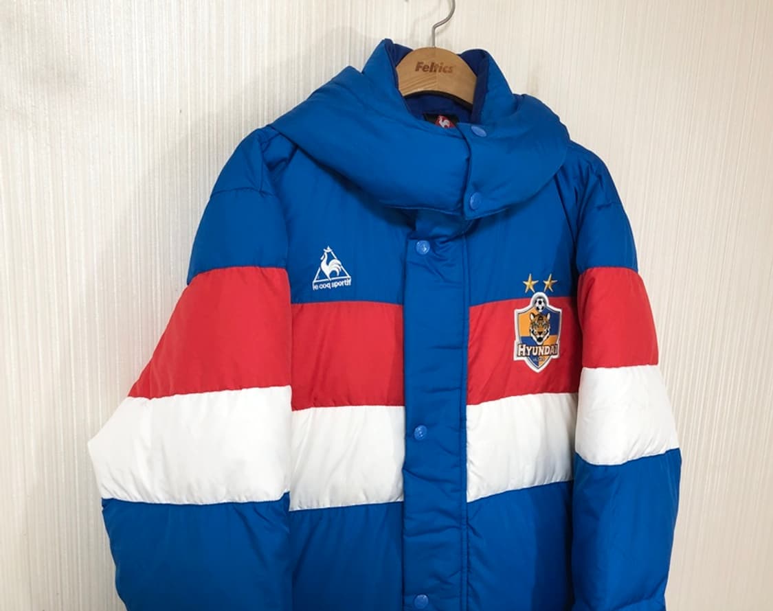 K리그 10-11 르꼬끄 울산현대축구단 덕다운 롱패딩/벤치코트 95 상품이미지5