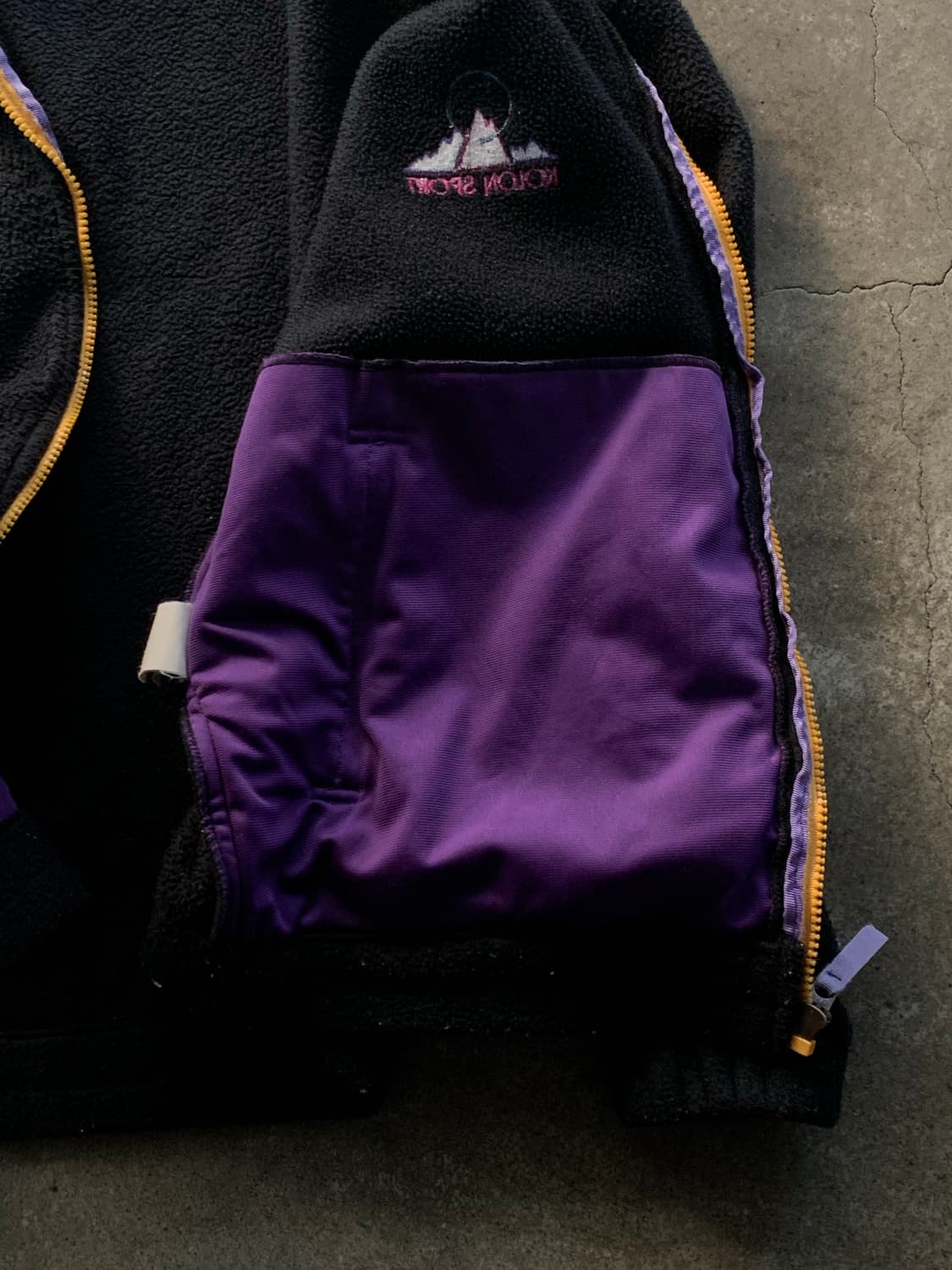 90s 코오롱 스포츠 폴라텍 플리스 집업 자켓 상품이미지4