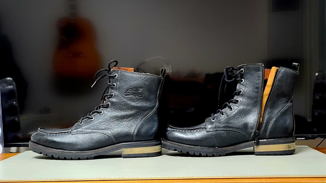 프랑스 브랜드 파토가스 천연가죽 레이스업 부츠(265), 블랙 상품이미지9