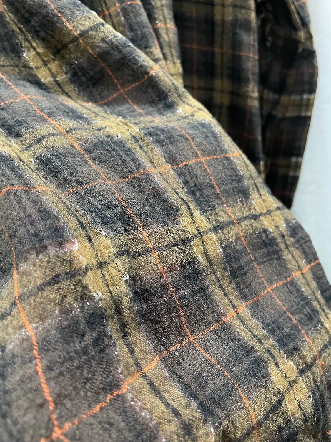 페이스커넥션/ 글리터링 브라운 체크 셔츠/ M 상품이미지8