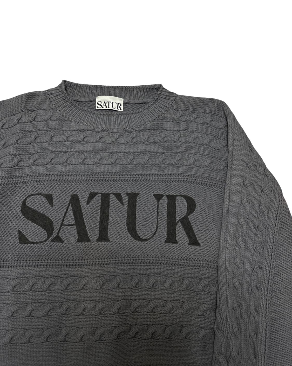 SATUR 세터 케이블 니트 스웨터 상품이미지4