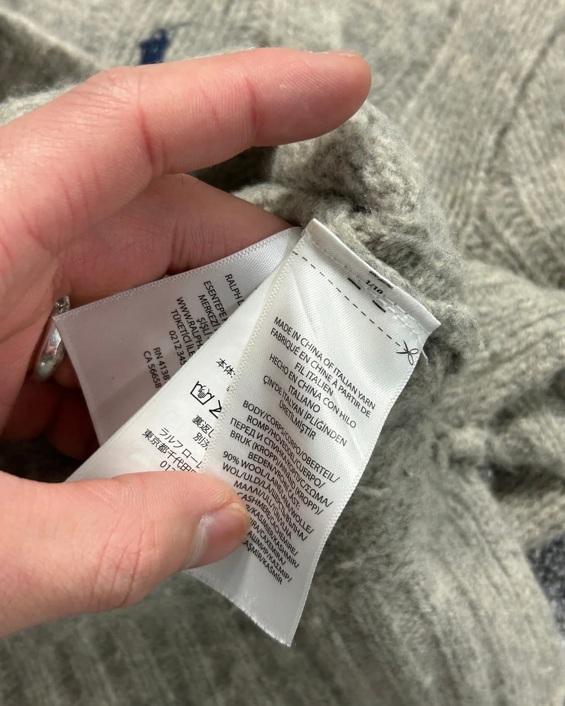 폴로 랄프로렌 꽈베기 케이블 베이지 니트  상품이미지8