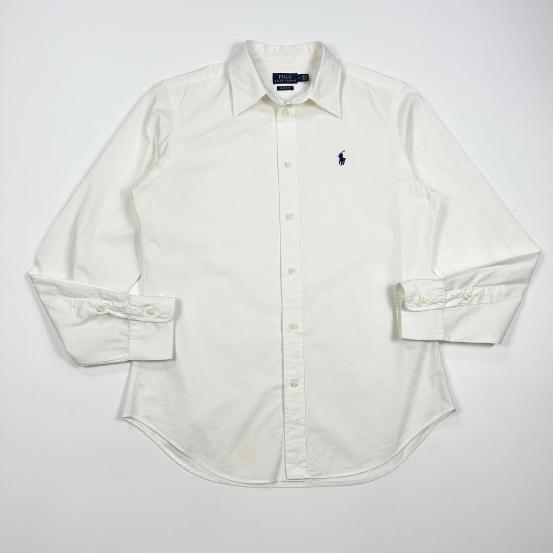 폴로 랄프로렌 클래식핏 여성 셔츠 화이트 여성M 상품이미지1
