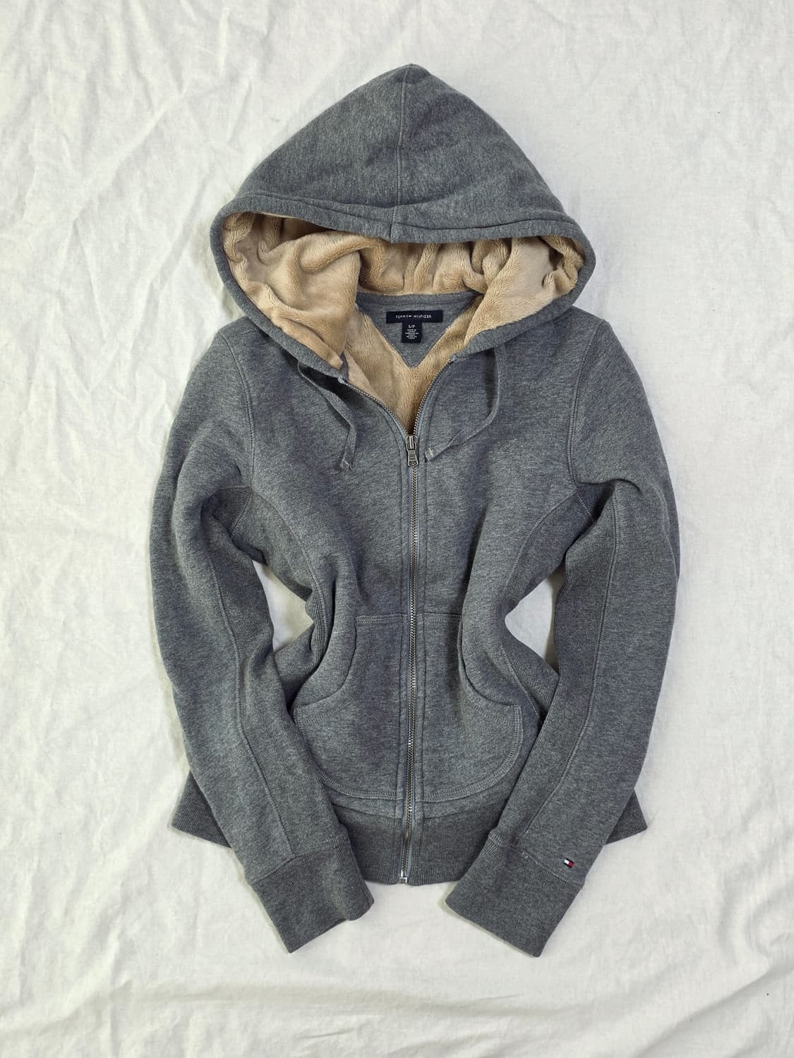 타미힐피거 퍼 후드 집업 일본빈티지 상품이미지1