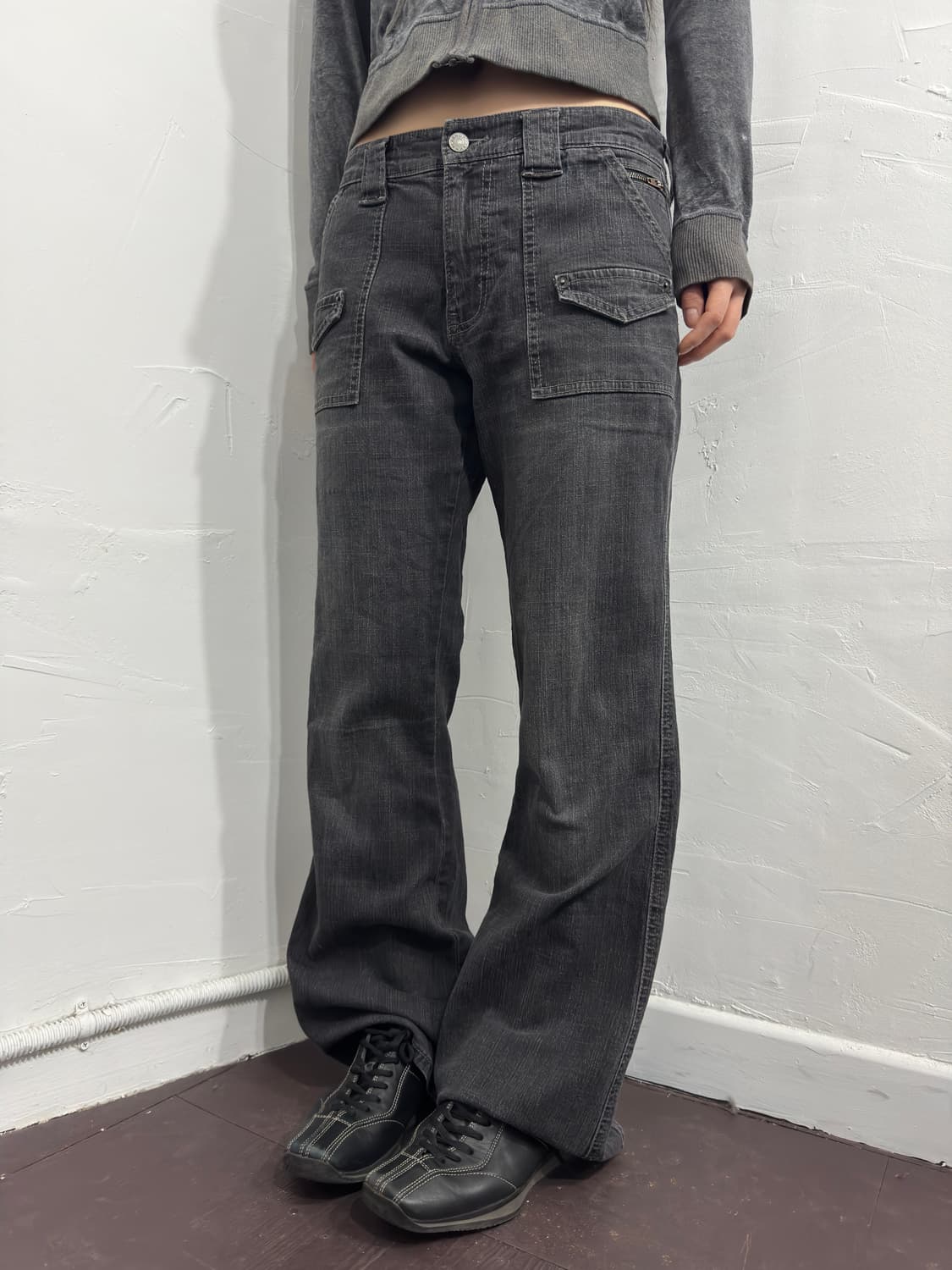denim bootscut pants 상품이미지3