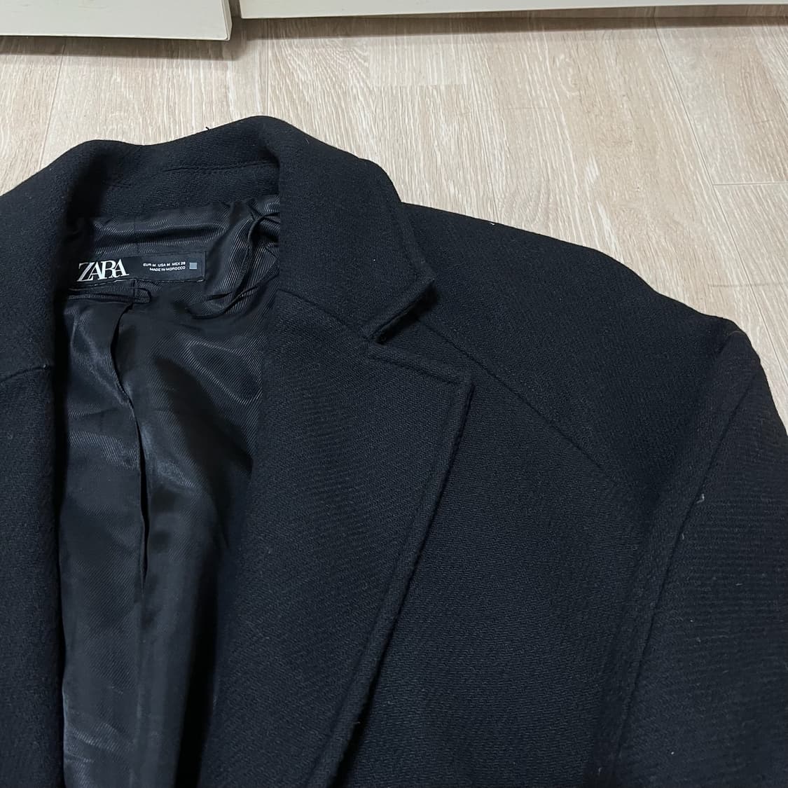 자라 남성 미니멀 싱글 트렌치코트 M/95  상품이미지3