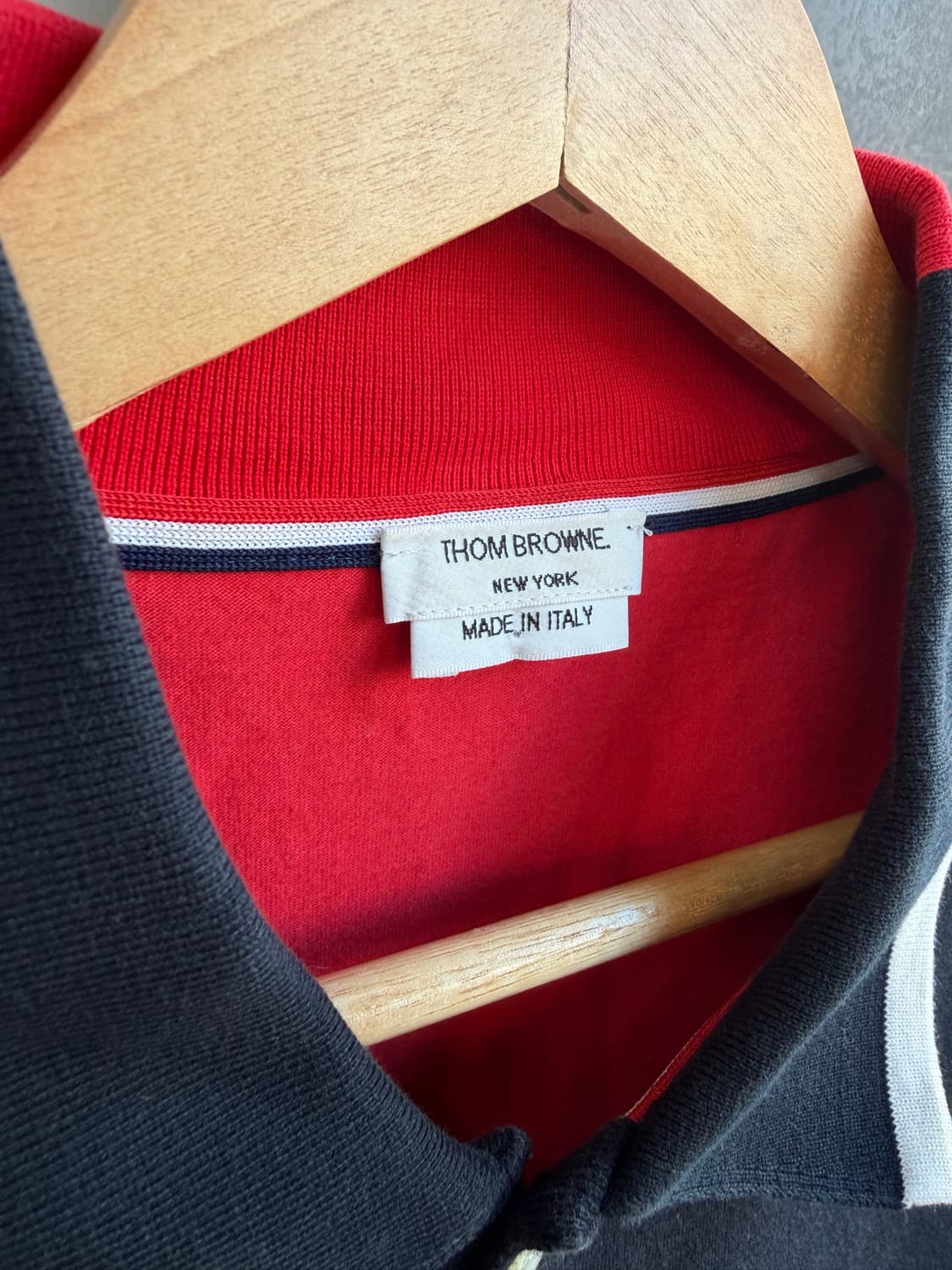 5/ 톰브라운 1/2 톤앤톤 져지코튼 폴로 반팔 상품이미지5