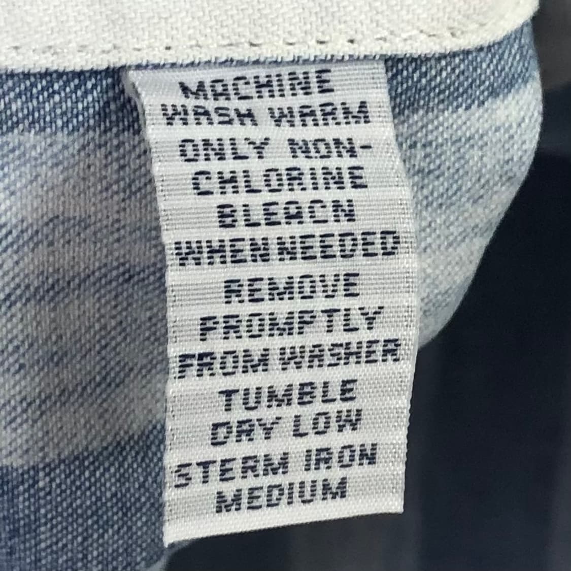 100 폴로 데님 스트라이프 셔츠 상품이미지3