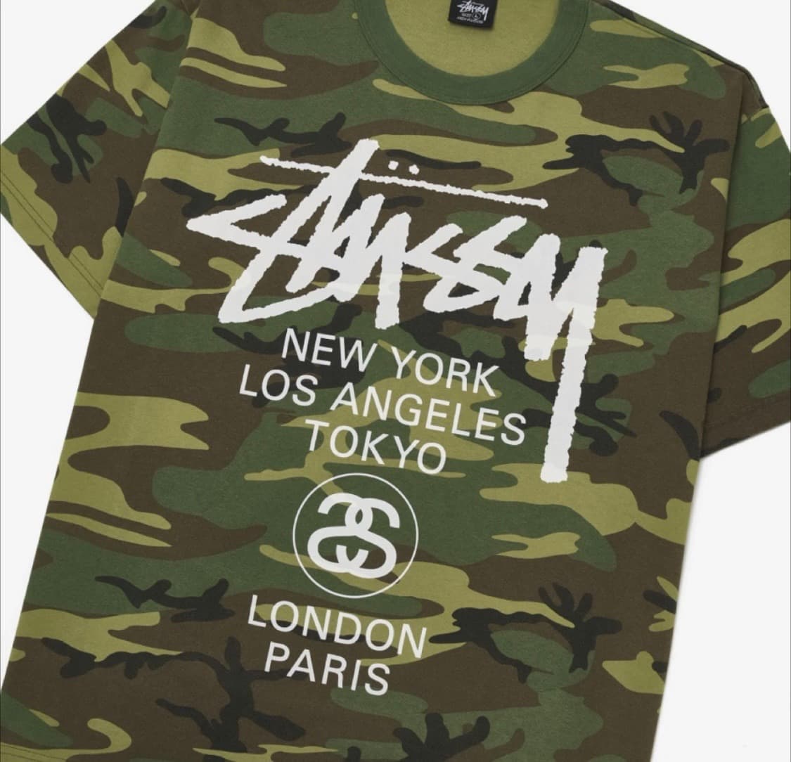 스투시 공홈 카모 반팔 XXL (무료배송) 상품이미지3