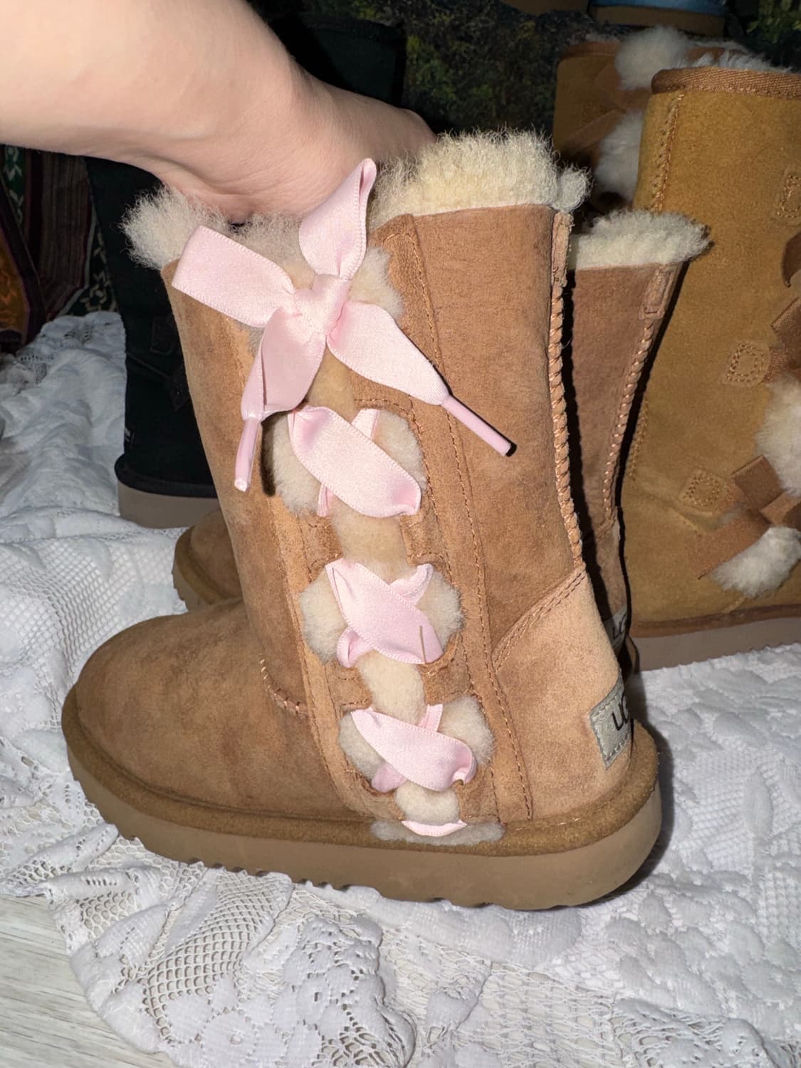 Ugg 리본 어그부츠 210 (225까지는 가능) 상품이미지2