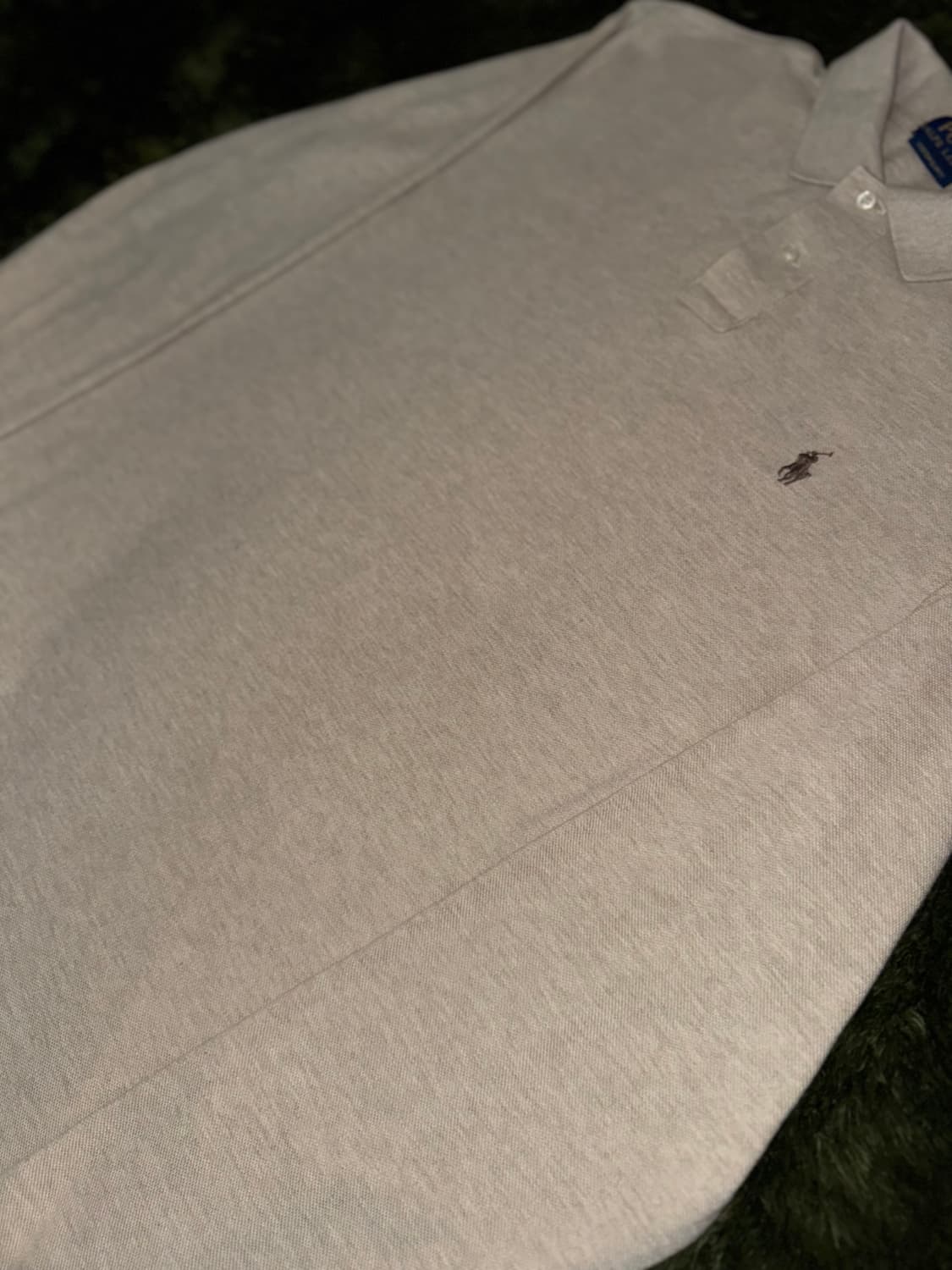 [XL] 폴로 랄프로렌 커스텀 슬림핏 폴로 롱슬리브 베이지 상품이미지4