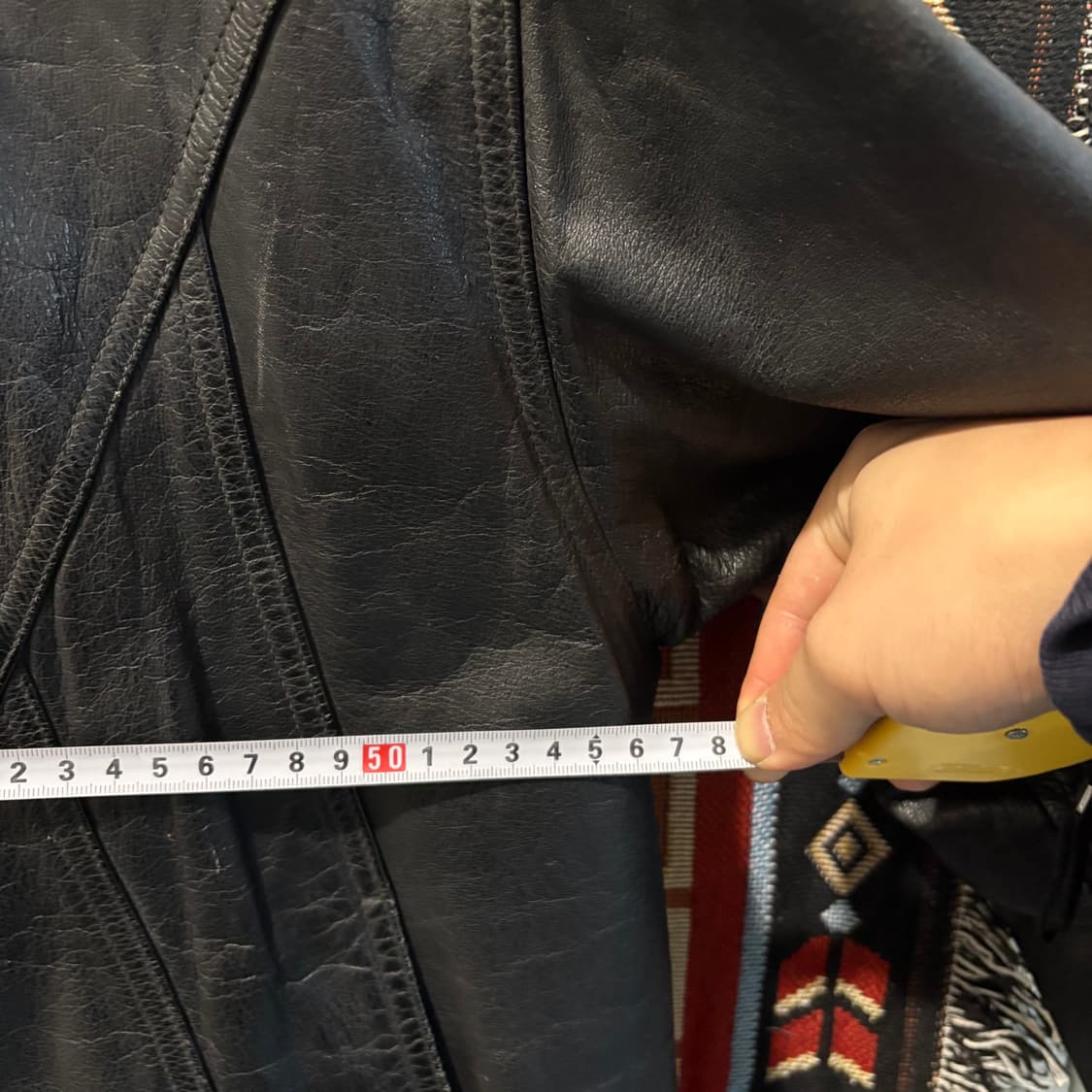 빈티지 소가죽100% g-1 레더 봄버자켓 상품이미지9