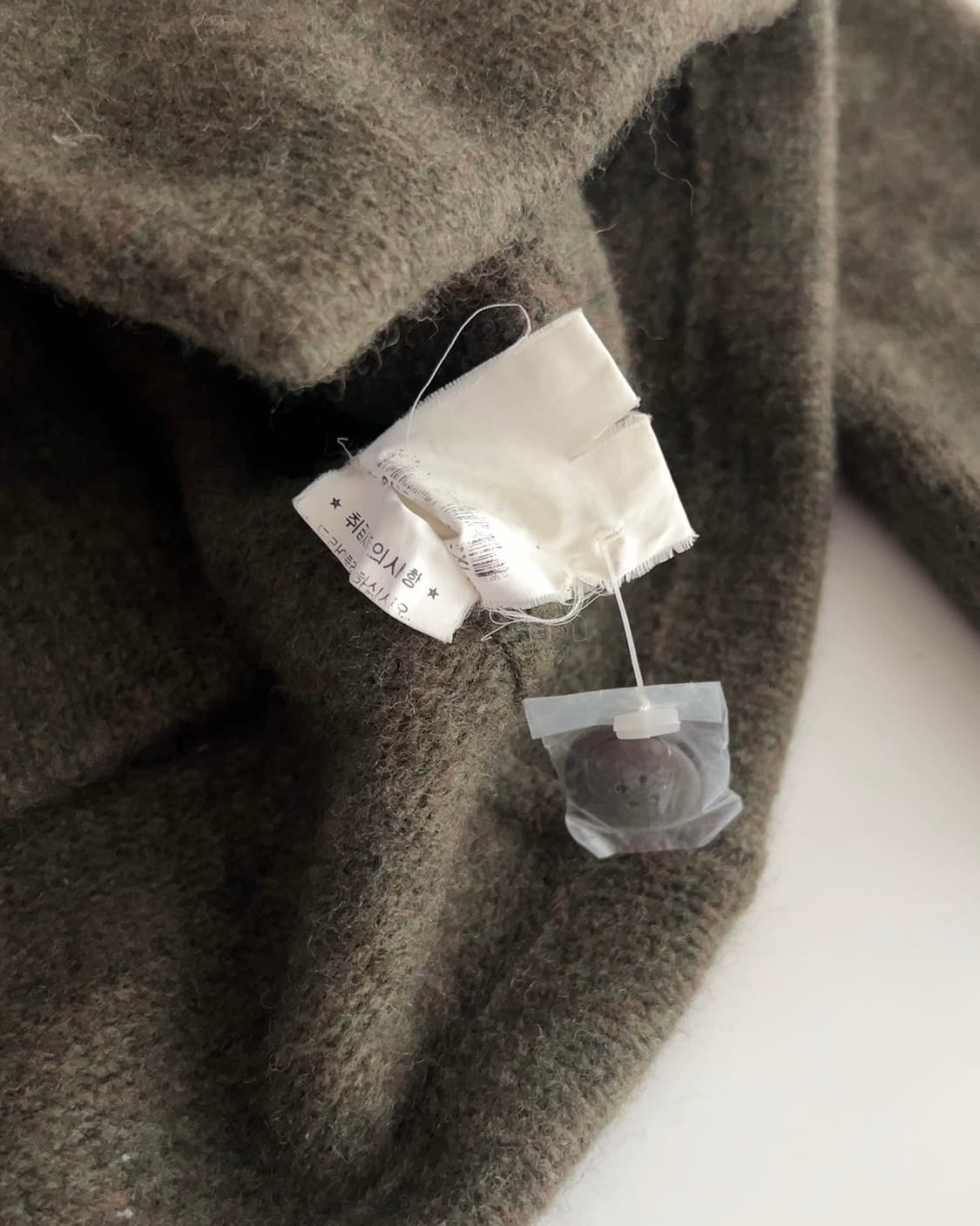 폴로 랄프로렌 카키 램스울 니트 블레이져 자켓 XL 상품이미지4