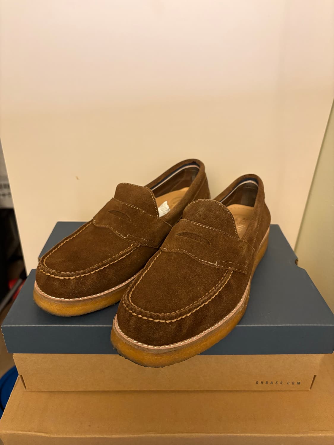 G.H bass 바스 위준 스웨이드 로퍼 us8.5 상품이미지2