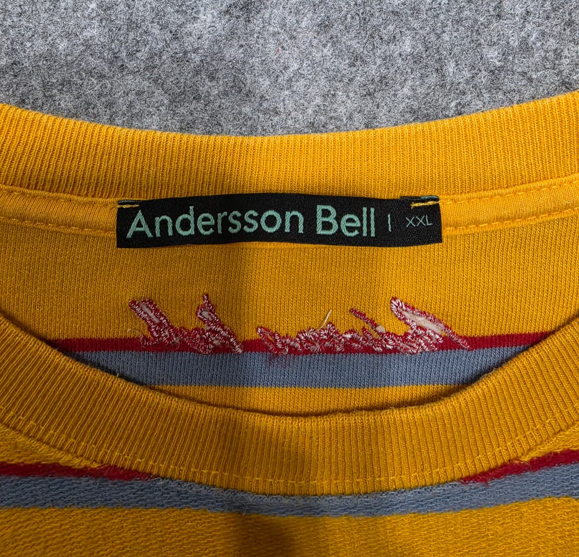 앤더슨벨 스펠 로고 스트라이프 반팔티 2XL 상품이미지5