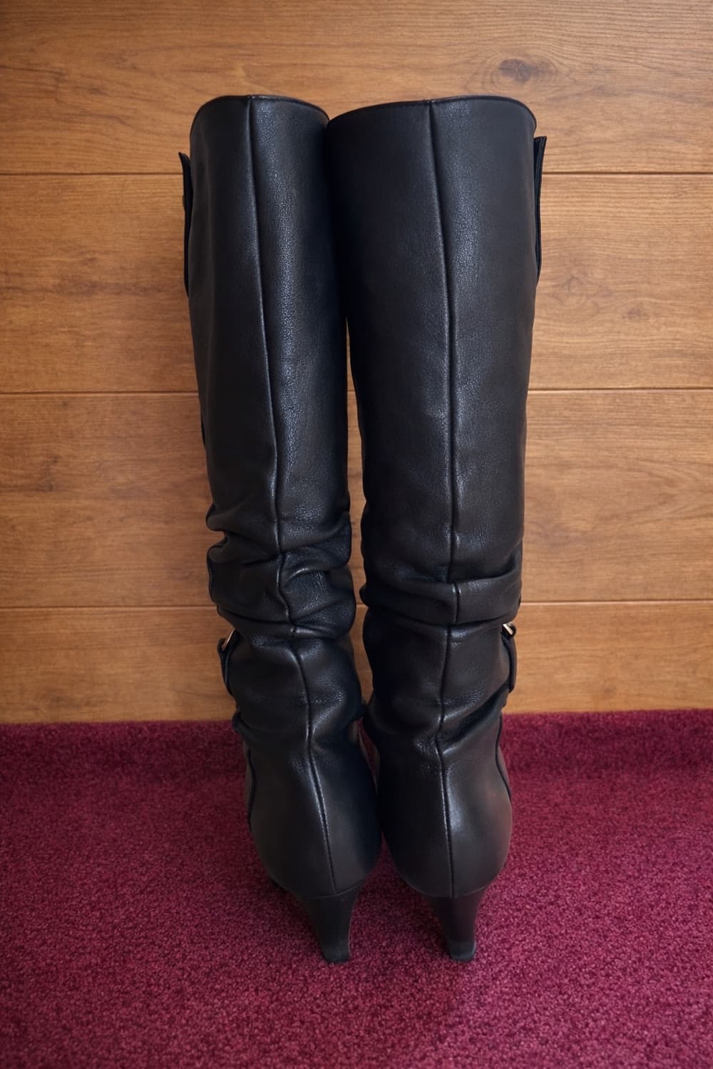 2000s Messe 양가죽 슬라우치 부츠 상품이미지3