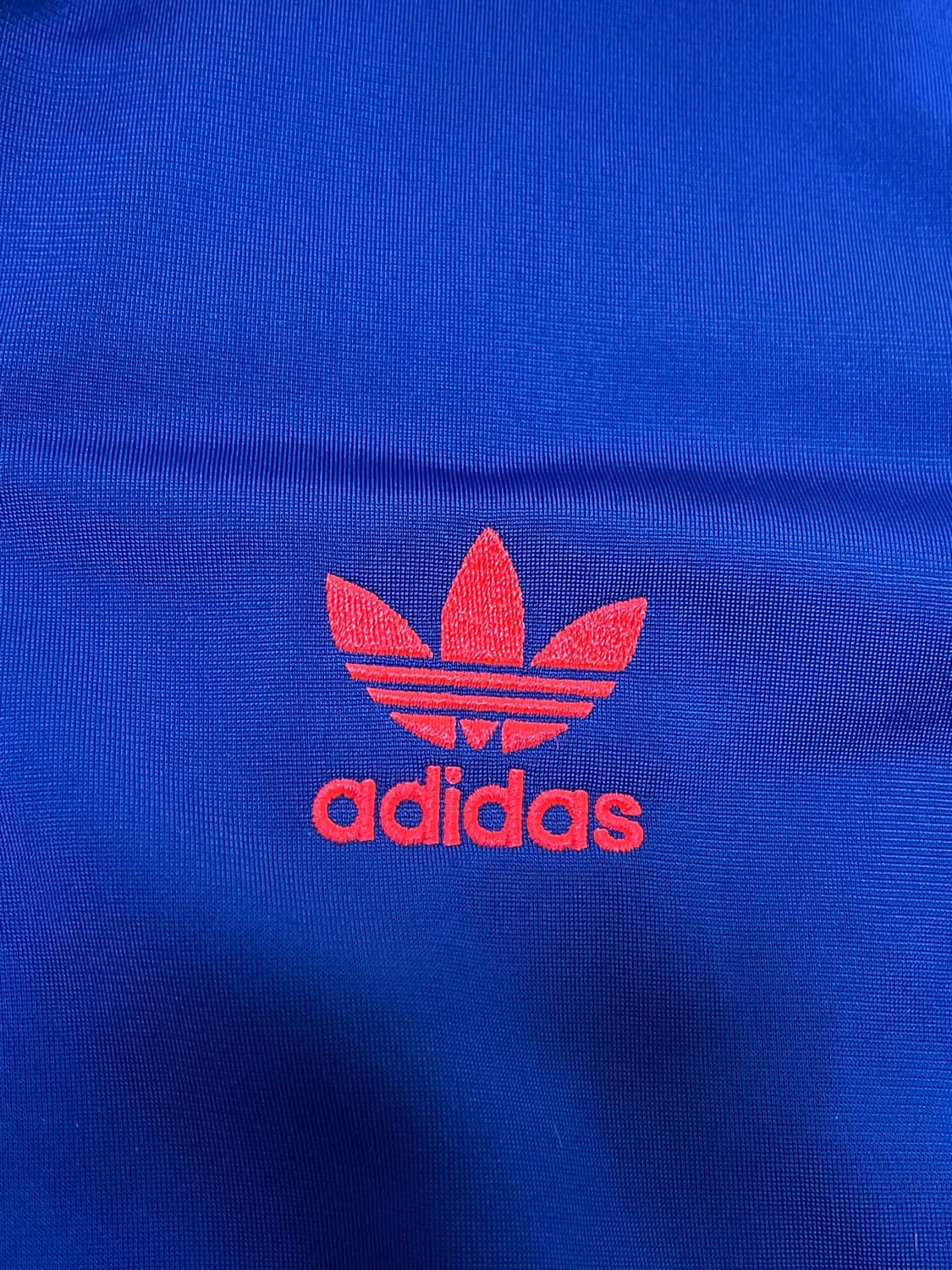 XS/85)대대장 아디다스 파이어버드 블루/핑크 빅로고 파이어버드 트랙탑 상품이미지5