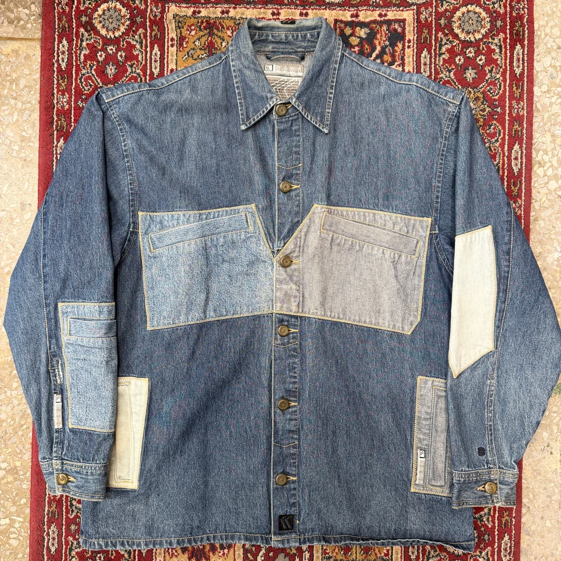 칼 카니 패치워크 데님 셔츠 자켓 [ 105 ] 상품이미지1
