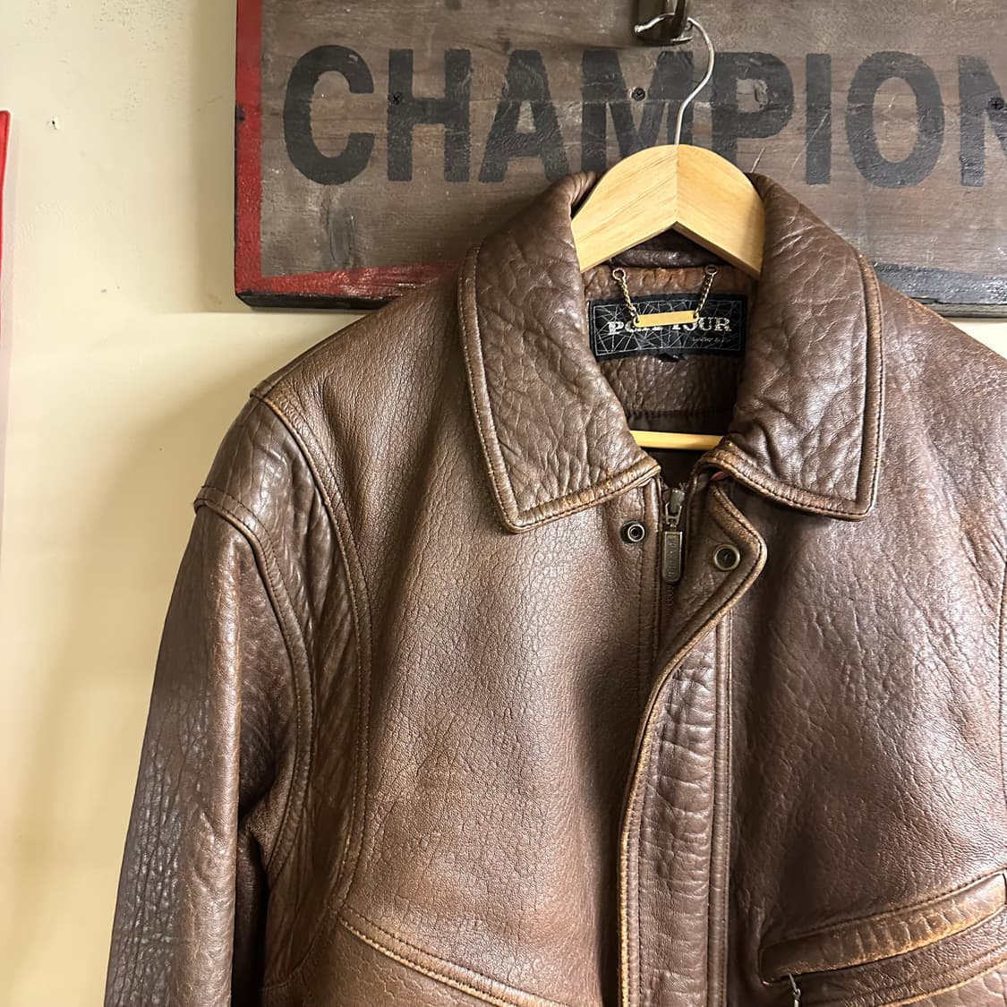 브라운 가죽 자켓 (PGA TOUR / 105)  상품이미지2