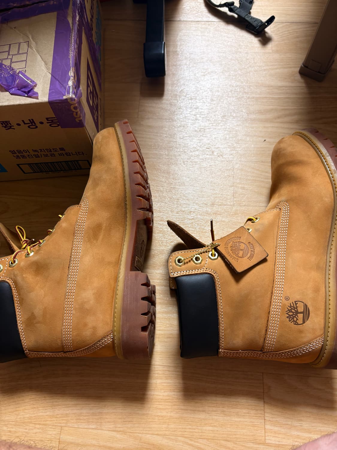 팀버랜드 프리미엄 6인치 워터프루프 부츠 위트 누벅 -와이드 상품이미지4