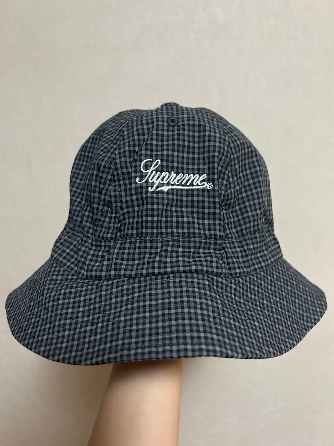 슈프림 코듀라 플레이드 벨 햇 블랙 상품이미지1