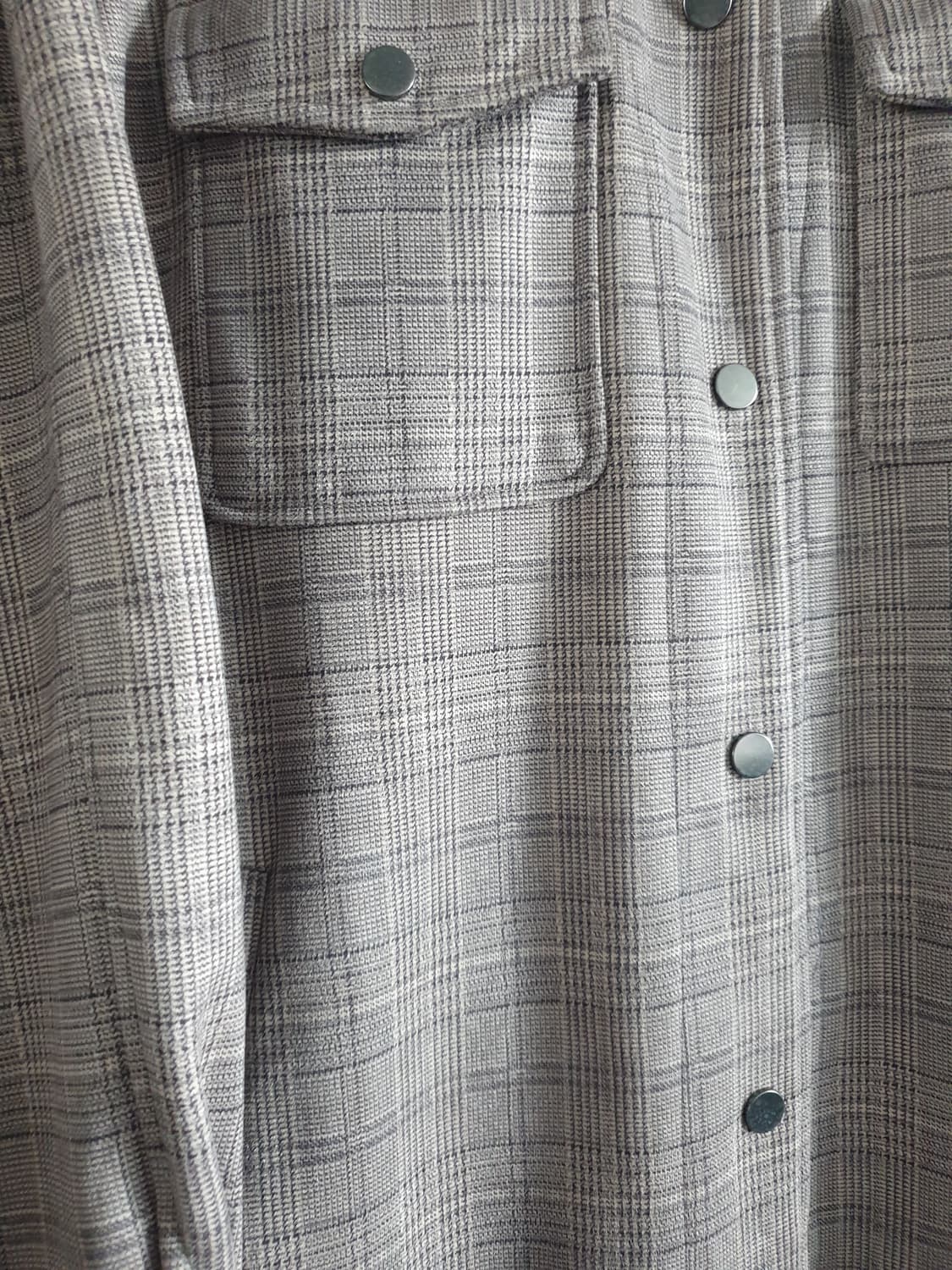 🍁자라(ZARA) 우먼 체크 셔츠 롱자켓 (M-L) 상품이미지4