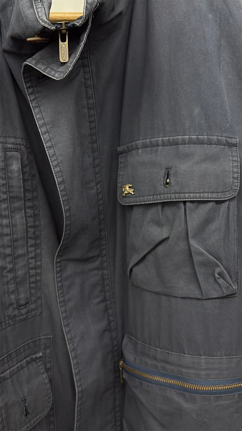 버버리 체크 라이닝 필드 자켓 남M 상품이미지3