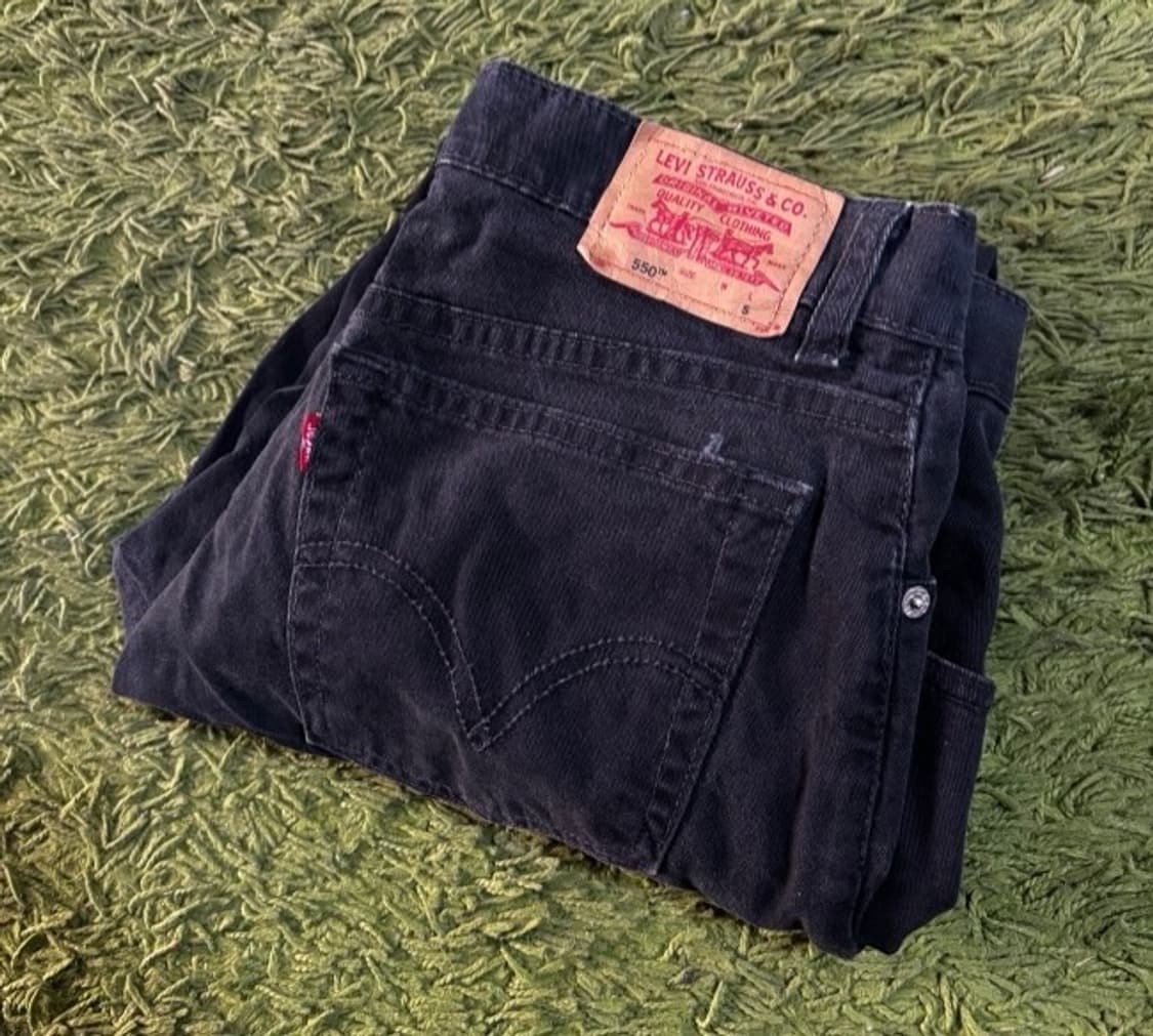 리바이스 550 USA LEVL 흑청바지 데님청바지 데님팬츠 30인치 상품이미지2