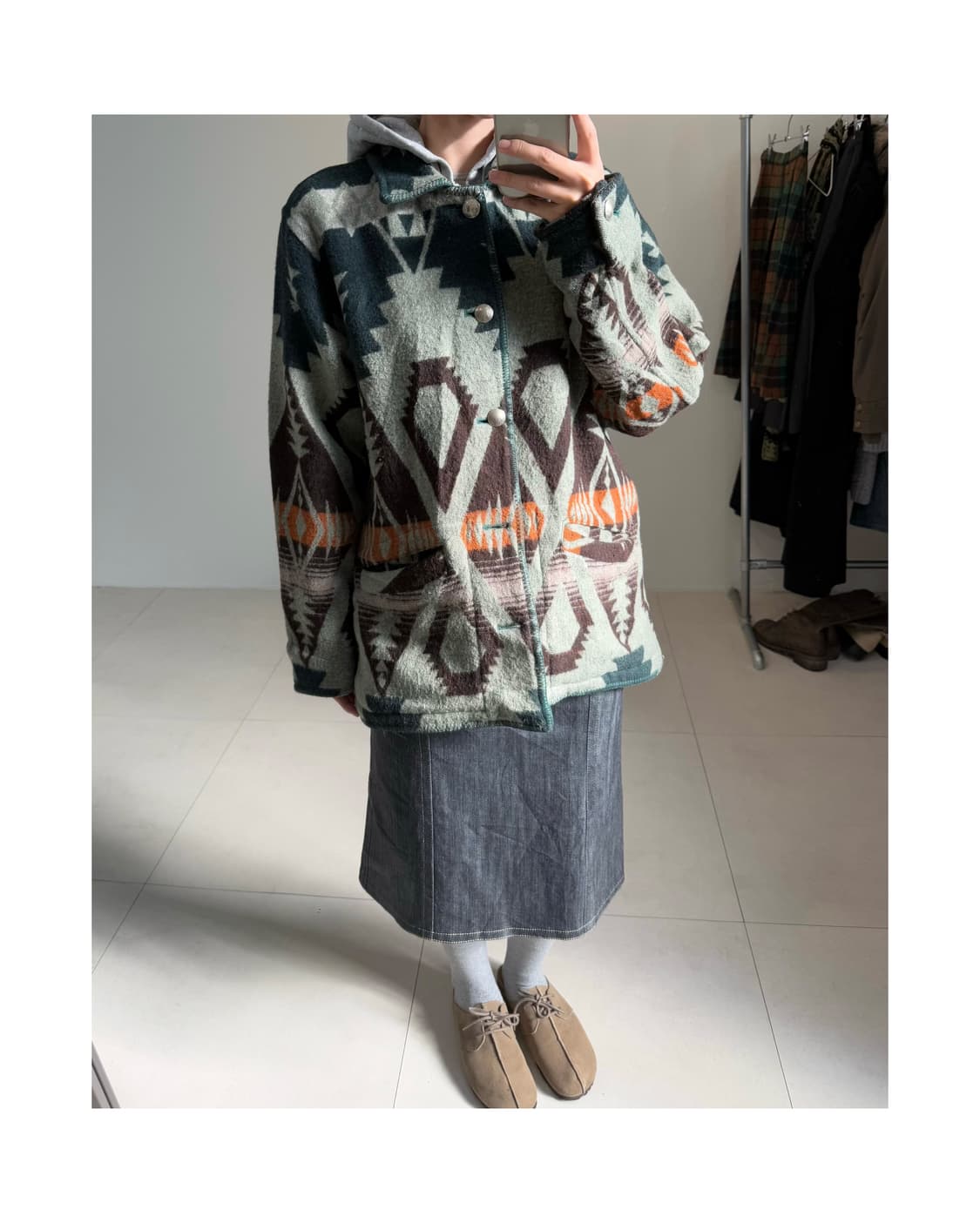 빈티지 스티치 디테일 자켓 상품이미지2